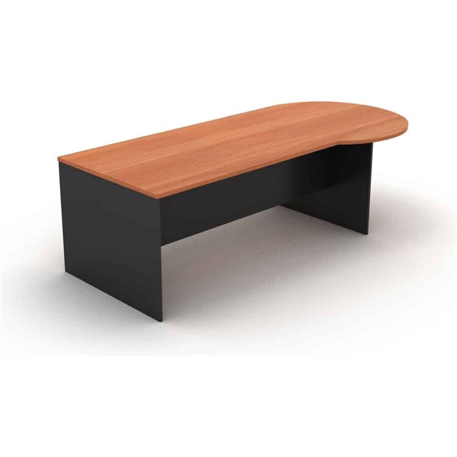 Professional executive desk featuring a spacious P-end design that provides additional workspace and an integrated meeting area. Designed for executive and managerial environments, the Office Smart Series P End Desk delivers functionality, durability, and a contemporary professional appearance.